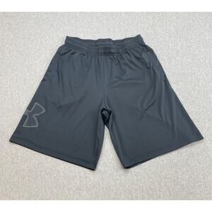 Under Armour Shorts Mens Medium Black Performance Loose Drawstring 9" Inseam